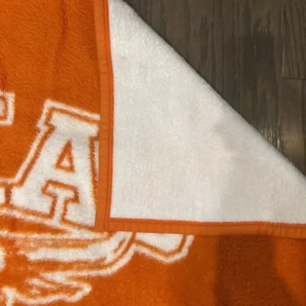 Vintage Biederlack Texas Longhorns Throw Blanket 53